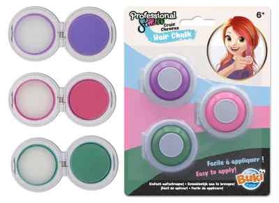 Productafbeelding van Buki Haarkleurpotloden, 3 kleuren, model PS103