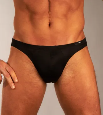 Image de Hom slip premium Coton comfort micro briefs black hommes