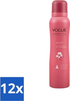 Image de Vogue Enjoy Déodorant Parfumé 150 ml - Pack avantage - 12 pièces
