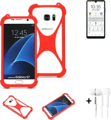 Produktbild von Handy-hülle + Kopfhörer kompatibel mit Sony Xperia Ace II Schutz-hülle Bumper Silikon Schutz Hülle Cover Case Silikoncase Silikonbumper TPU
