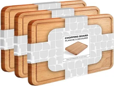 Produktbild von Schneidebrett-Set, 3-teilig - Holz - Nachhaltiges Material - Ideal für jede Küche