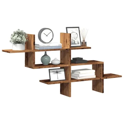 Produktbild von Möbel Wandregal Altholz-Optik 124,5x18x60,5 cm Holzwerkstoff - Wandregale &43910