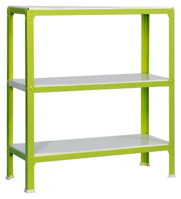 Image de Etagère Légère Sans Vis Simonhome Click Plus 3/300 Vert/blanc Vert/blanc 900x1000x300 - Simonrack