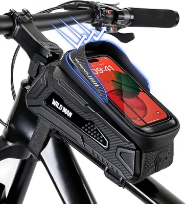Produktbild von Fahrradtasche Rahmen Wasserdicht Mecha-Style Eva Stoßdämpfung Schwarz