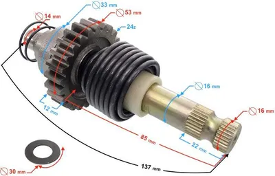 Zdjęcie produktu dla Wałek nożny do motocykla Blade 125