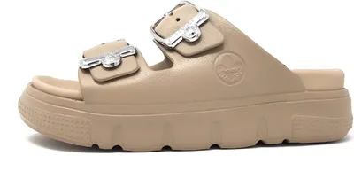 Productafbeelding van Rieker dames slippers, model P2180-60, kleur: beige, maat: S