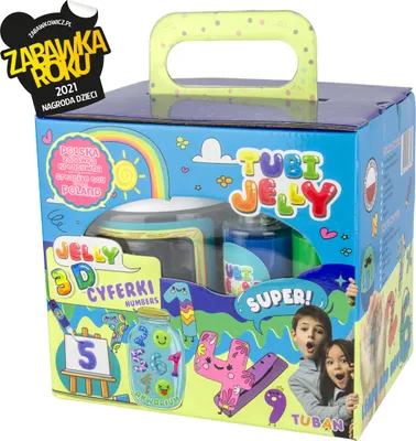 Produktbild von Tuban Tubi Jelly Set, Modellierlehm für Kinder, 3 Jahr(e), Gel, Mehrfarbig