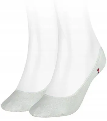 Zdjęcie produktu dla SKARPETY DAMSKIE TOMMY HILFIGER 343025001 BIAŁE 2 PACK - Socks: 35-38 2PAK