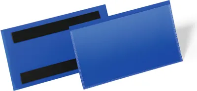 Produktbild von DURABLE Etikettentaschen magnetisch 150x67 mm 50 St., dunkelblau
