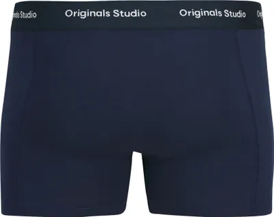 Produktbild von Jack & Jones 3er Pack Vesterbro Solid Retro Short / Pant Ohne Eingriff, Dehnbares Jersey, Elastisches Taillenbund