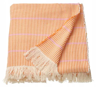 Produktbild von IKEA LAPPKATTFOT Decke leuchtend orange/pink 130x170 cm