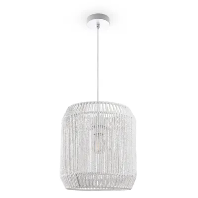 Produktbild von Pendelleuchte Esstisch Hängelampe Esszimmer Lampe E27 Papier Boho Rattan