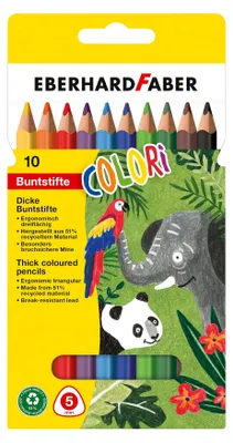 Immagine prodotto di EBERHARD FABER Matita colorata esagonale, spessa, confezione da 10 pezzi
