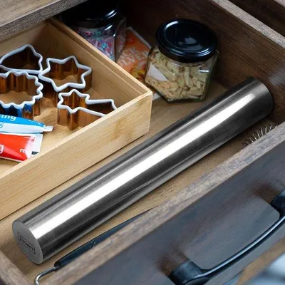 Obrázek produktu pro Kuchařská stěrka z nerezové oceli – 26 cm – ideální na pečení