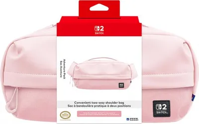 Produktbild von Hori NSX-117E, Tragetasche, Nintendo, Pink, Stoff, Nintendo Switch, Nintendo Switch 2, Nintendo Switch Lite, Nintendo Switch OLED, Reißverschluss