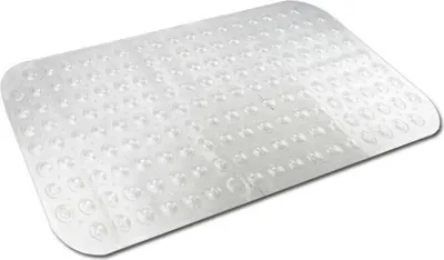 Produktbild von Badematte - rutschfest - transparent - mit Saugnapfen - 37 x 79 cm