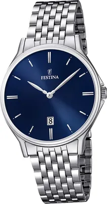 Produktbild von Festina Edelstahl Herren Uhr F16744/3 Armbanduhr silber Klassik D2UF16744/3