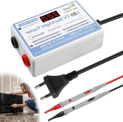 Zdjęcie produktu dla Tester LED z kilkoma sondami testowymi i miernikiem napięcia – tester obwodów elektrycznych do lamp LED z przełącznikiem.