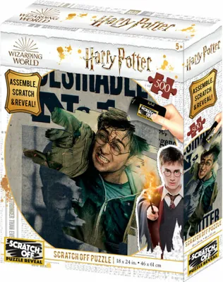 Zdjęcie produktu dla Harry Potter Wanted Zdrapka Puzzle 500 elementów