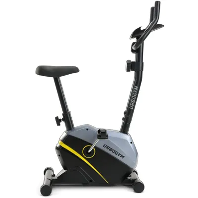 Produktbild von URBOGYM OXYGEN YELLOW Heimtrainer – Magnetisches Fitnessbike mit 6-kg-Schwungrad, 8 Widerstandsstufen, bis 120 kg