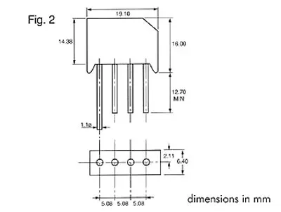 Image de Pont redresseur 50V-4A (Rs401/L)