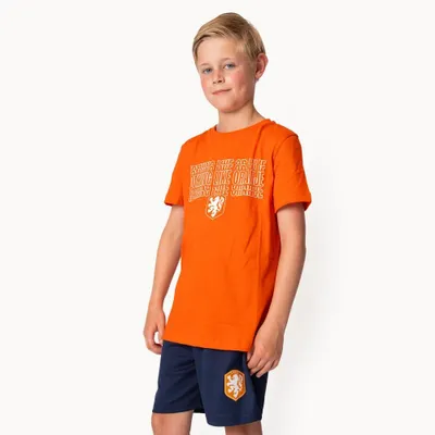 Productafbeelding van Nederlands Elftal T-Shirt Kids - Maat 152 - Officiële KNVB Merchandise - Uni - Katoen