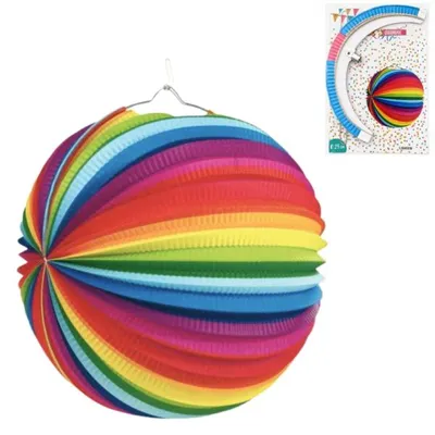 Produktbild von Regenbogen-Papierlaterne 25 cm
