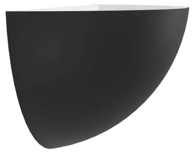 Produktbild von TANURA Wand-/Deckenleuchte Lampe Beleuchtung - L24,5 x H11 x AL10,5 cm - schwarz - 1X25W exkl. - IP20