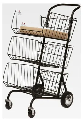 Produktbild von Postwagen B62xH95xT46 cm metallicgrau Stahl