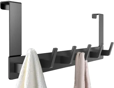 Produktbild von Türhaken Kleiderhaken Tür Türhaken zum Einhängen Ohne bohren Handtuchhalter,für Flur,Badund Küche, Tür, Schlafzimmer,Hakenleiste Bad,hängeaufbewahrung