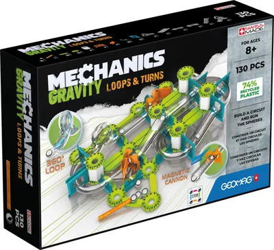 Produktbild von Geomag Mechanics Gravity Loops&Turns 130 Stk