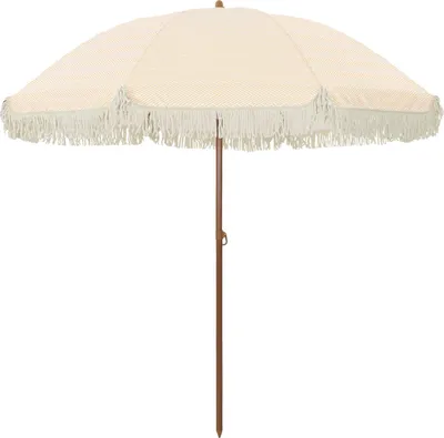 Image de Parasol de plage Jaune et blanc 205 x 205 x 210 cm