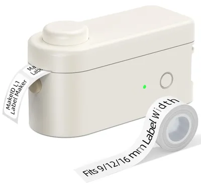 Tragbarer Labeldrucker mit Band, 9/12/16 mm, Bluetooth, wiederaufladbar
