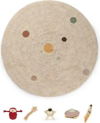 Image de 150x150 cm Tapis pour enfants Play Solar System circle