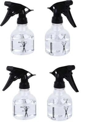 Produktbild von 4er Set Sprühflasche Friseur 250ml Handsprüher für Haare Zerstäuber Sprayflasche für Pflanzen Pumpflasche wiederverwendbare Nebelsprühflasche Wassersprühflasche Pflanzensprühflasche leer
