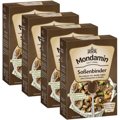 Produktbild von 4 x Mondamin - Zahusťovač omáčok tmavý - 250g