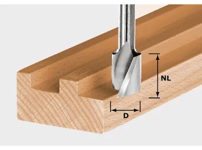 Obrázek produktu pro Festool HS Spi S8 D14/20 spirálová drážkovací fréza 14 x 20 x 52 x 8 mm ( 490948 ) pro frézy OF 900, OF 1000, OF 1010, OF 1010 R, OF 1400, OF 2000, OF 2200.