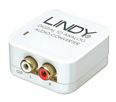 Produktbild von LINDY Audiokonverter Digital zu Analog Toslink Koax RCA SPDIF 70408