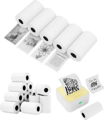 Zdjęcie produktu dla Rolki do aparatu mini drukarki Drukuś duży ZESTAW 5 SZTUK