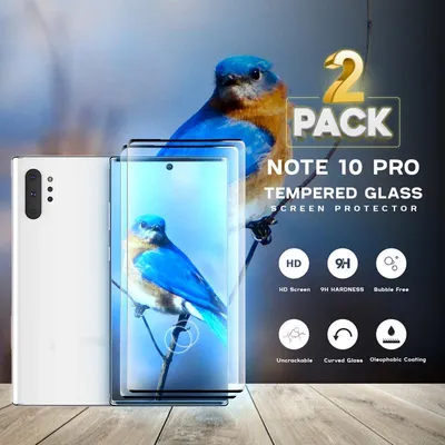 Obrázok produktu pre 2-balenie Samsung Galaxy Note 10 Pro Ochranné sklo na displej - Tvrdené sklo 9H - Super kvalita 3D