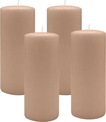 Produktbild von 4er Set Adventskranzkerzen Portobello Nougat Ø 50 x 200 mm