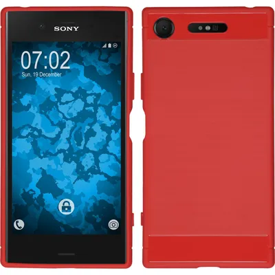 Produktbild von PhoneNatic Case kompatibel mit Sony Xperia XZ1 - rot Silikon Hülle Ultimate Cover