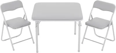 Imagen del producto de Mesa infantil Silecomplaza con 2 sillas, mesa de juegos para niños, conjunto de asientos para niños para uso en interiores