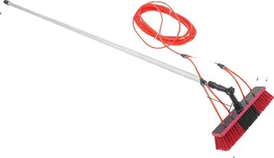 Produktbild von Wassergeführtes Teleskopkit, 3-in-1 Reinigungsystem, Hochreach-Werkzeug, schwarz