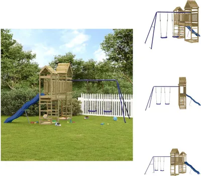 Produktbild von vidaXL Spielturm Imprägniertes Kiefernholz -  Schaukeln & Spieltürme