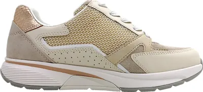 Imagen del producto de Zapatos deportivos de mujer Gabor, tipo botín con cordones, color beige, para uso diario