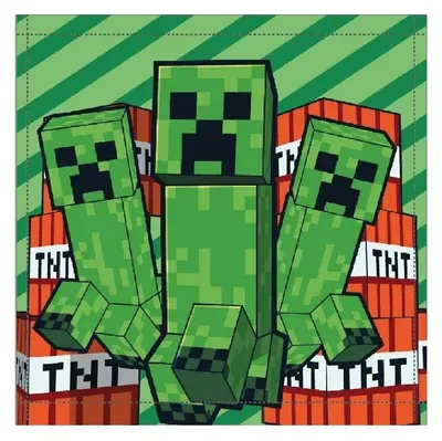 Produktbild von Minecraft Battle Handtuch, Gesichtstuch, Handtuch 30x30cm
