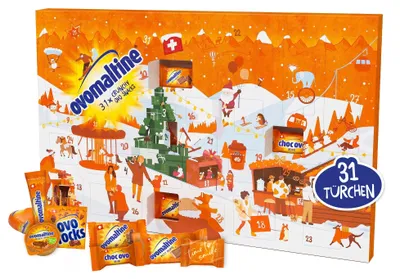 Produktbild von Ovomaltine Adventskalender 2026 mit 31 x Crunchy Minis