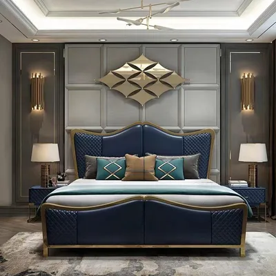 Immagine prodotto di Letto di design Letti Letti moderni Hotel Telaio Camera da letto JVmoebel