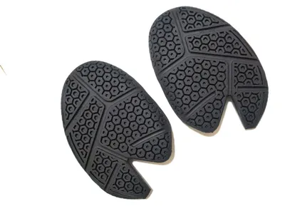 Immagine prodotto di INF Tappetini antiscivolo avampiede in gomma non adesivi per scarpe set da 2 Nero Grande